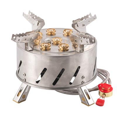 Camping Stove Self-Driving our Outdoor Stainless Steel 9-Hea