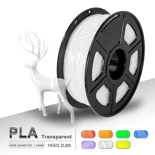 PLA Filament Transparent 1KG/ Spool 1.75mm PLA Filament Prin