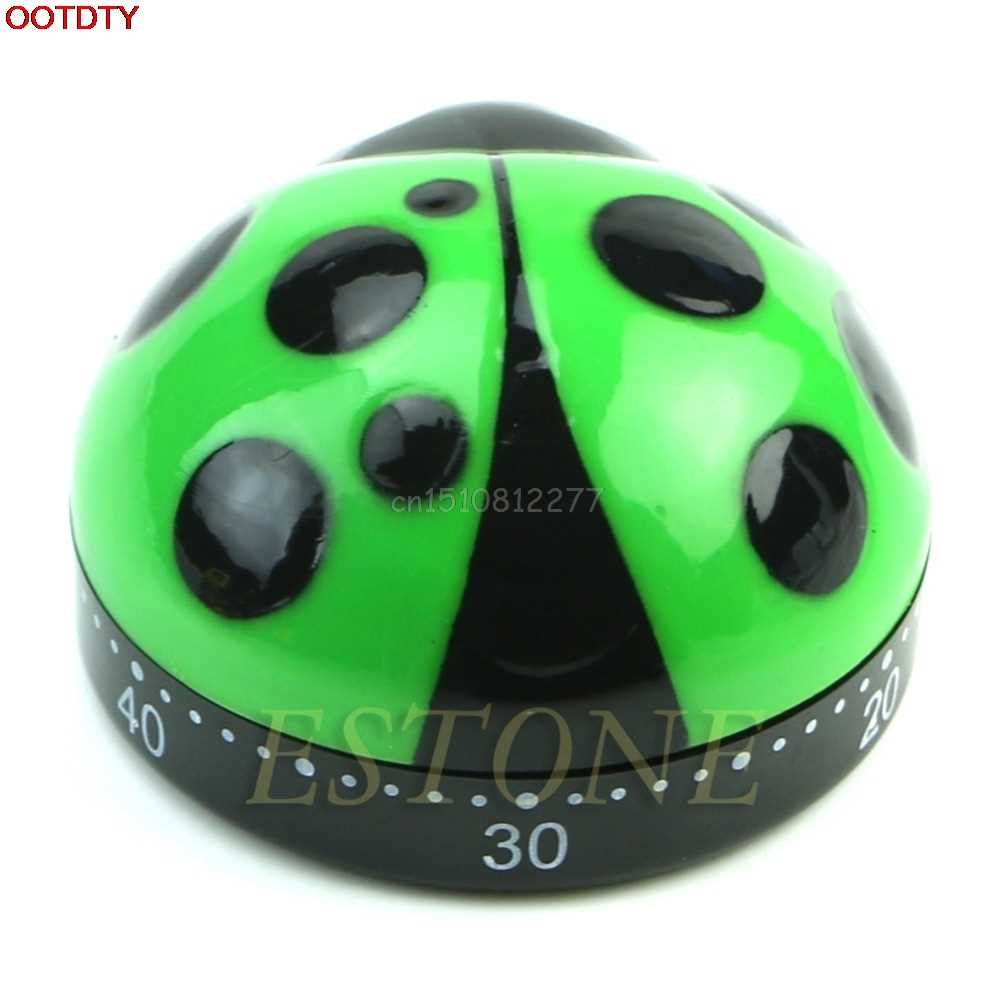 Cute 60 Minute Ladybug Timer Easy Operate Kitchen Useful Coo