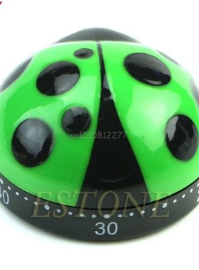 Cute 60 Minute Ladybug Timer Easy Operate Kitchen Useful Coo