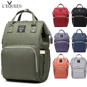 LEQUEEN Diaper Bag Mummy Baby Care Nappy Bag Large Capacity