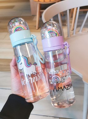 Water bottle cute unicorn  micro landscape interesti