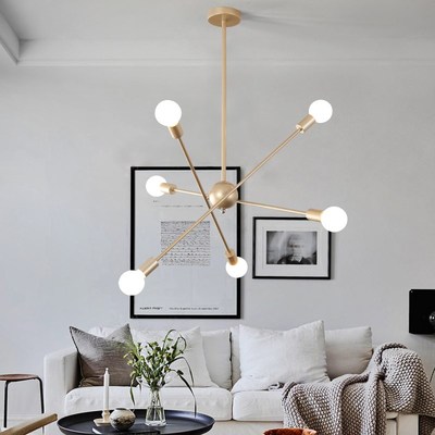Modern LED Chandelier Golden Luxury Hanging Lamp  Living Roo