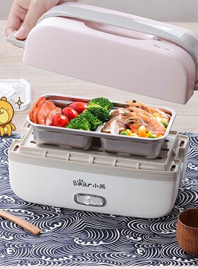 220V Portable Multifunction Electric Lunch Box Double Layer