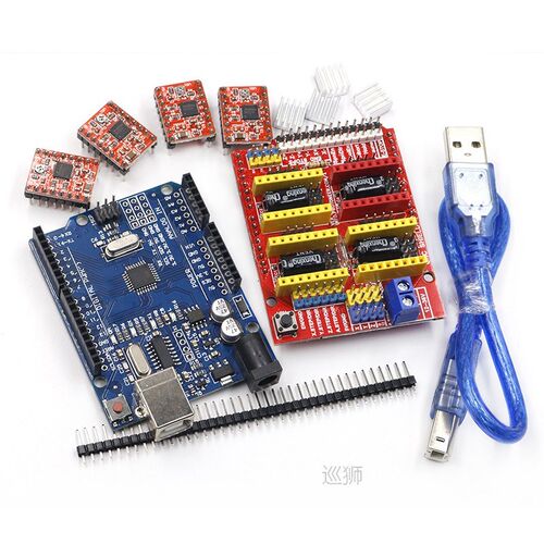 Free shipping! cnc shield v3 engraving machine 3D Printer+ 4
