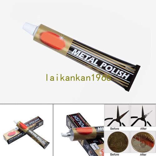 Hot New 100g Metal Polish Solve Paste Rust Remover Chrome Cl