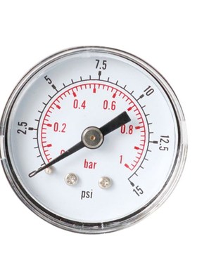 Pressure Gauge 40mm 1/8 BSPT Rear Back 15,30,60.100,160,300