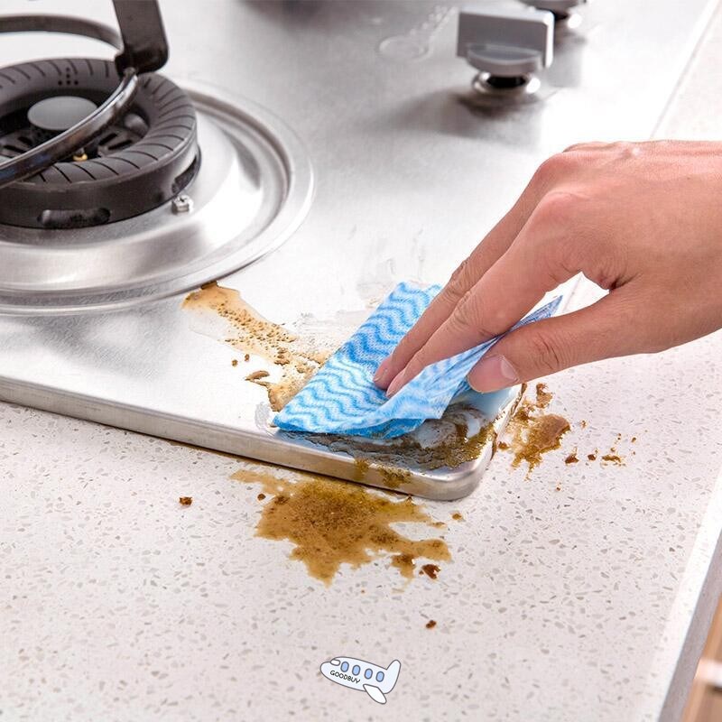 80pcs/bag Non-woven Fabric Kitchen Disposable Cleaning Cloth