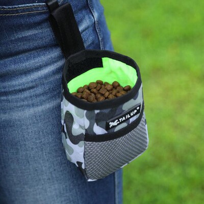 Outdoor Training Dog Treat Pouch Drawstring Portable Waist B