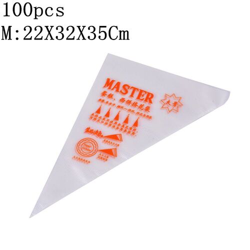 100 PCS Christmas Disposable Piping Bag Pastry Bag Cake Choc