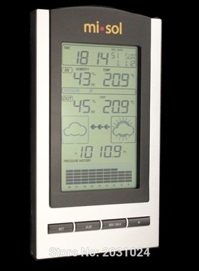 Free Shipping wireless Weather Station with Outdoor Temperat