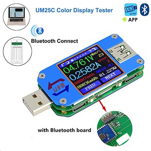 RD UM25 UM25C Voltage Tester USB 2.0 Bluetooth Meter Type C