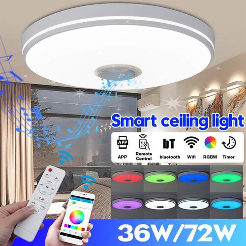 Modern RGB LED Ceiling Lights Home Lighting 36W 72W RemoteAP