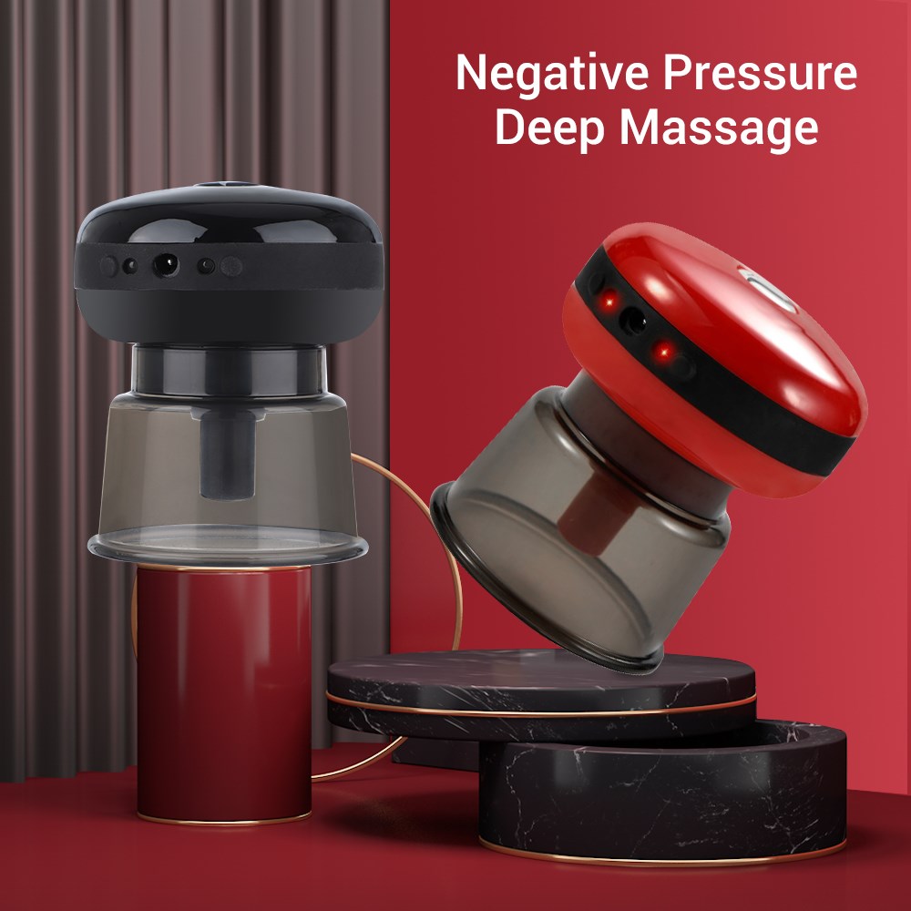 Electric Cupping Therapy Massager with Red Light Therapy Por