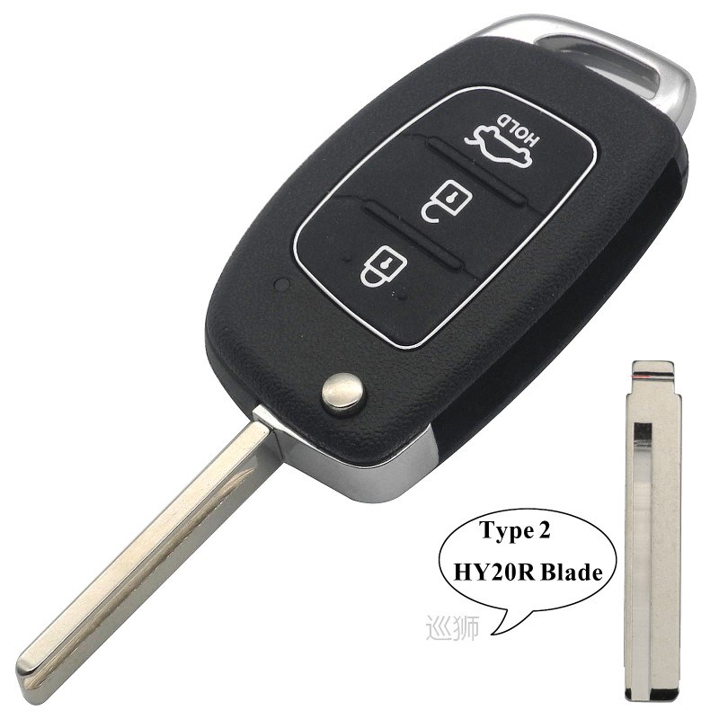 Remote Key Fob 3 Buttons 433Mhz ID46 Chip For Hyundai New IX