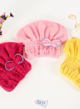 Microfiber Solid Quickly Dry Hair Hat Womens Girls Ladies Ca