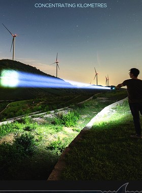 New XHP50 800000 Lumens LED Flashlight Built-in Battery Torc