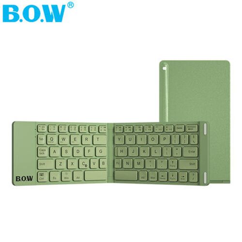 B.O.W  Mini Bluetooth Keyboard Foldable , Aluminum Metal Wi