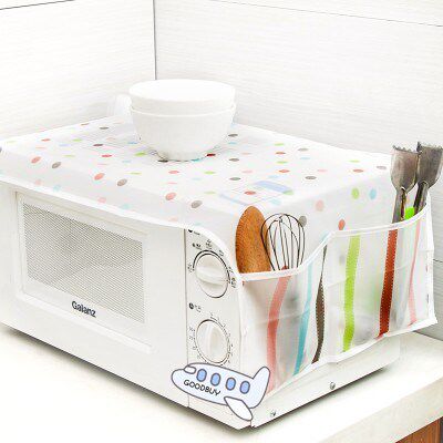 Microwave Oven Cover Kitchen Oil Dust Waterproof Double Pock