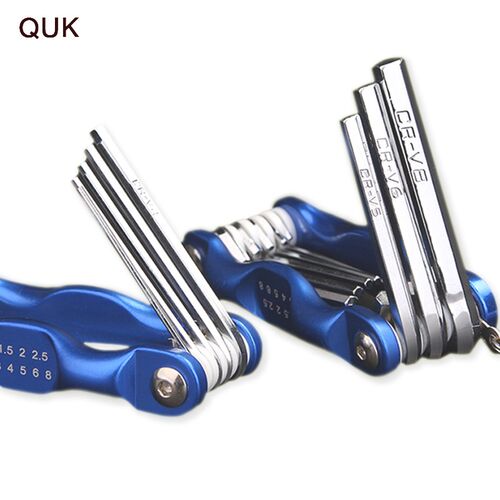 QUK Portable Wrench Set Folding Allen Key Adjustable Foldab