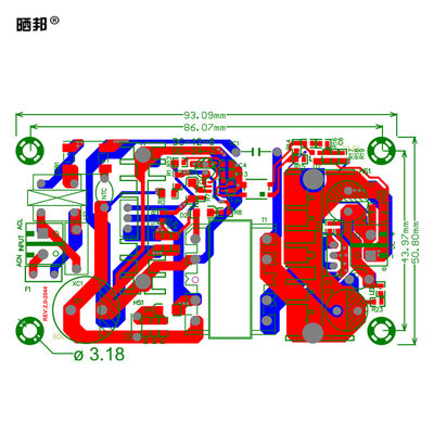 。70W12V6A开关电源裸板AC-DC隔离电源模块AC220转DC12V6A足功率