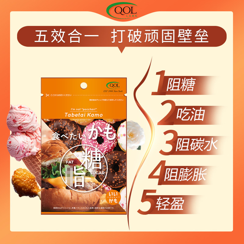 QOLLABS糖脂丸抗糖控断糖油碳水阻断片升级加强版