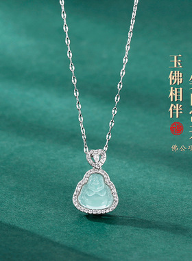 日本portney bell中式简约佛公吊坠项链女轻奢小众锁骨链精致