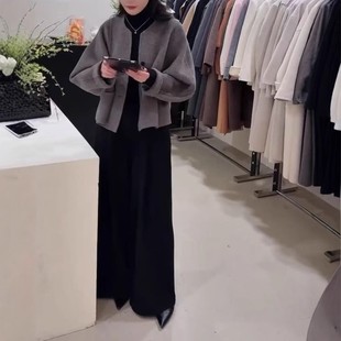 直筒裤 日本portney 高级感宽松小个子外套时尚 bell秋季 女 新款