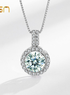 日本portney bells925银 莫桑石项链女轻奢风气质ins高级感满钻