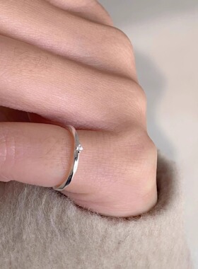 英国设计师cherry kittys925银简约韩系莫比乌斯戒指女ins风波浪