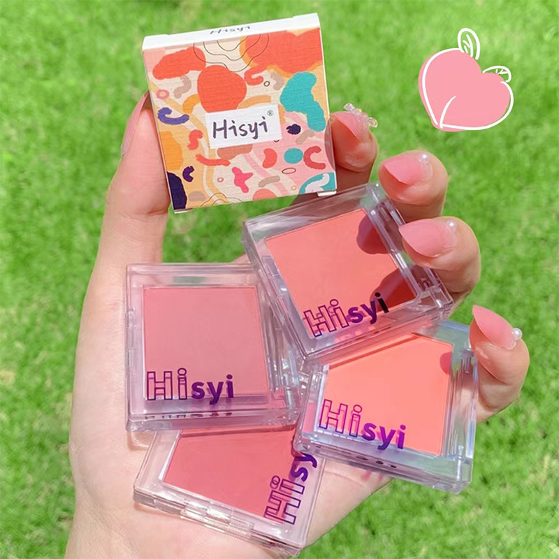 新款推荐HISYI腮红自然哑光裸妆好气色胭脂提亮修容立体持妆单色