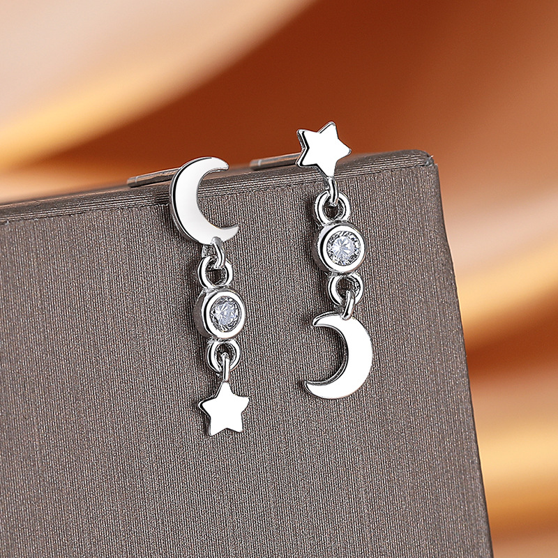 英国设计师cherry kittyS925银小众独特耳饰女时尚百搭精致不对称