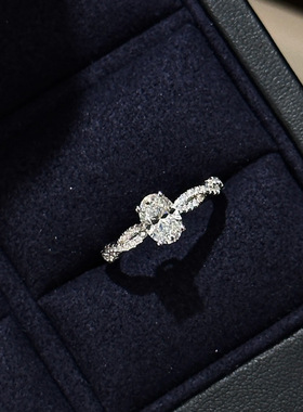 英国设计师cherry kitty轻奢小众旋转芭蕾戒指女s925银鸽子蛋扭纹