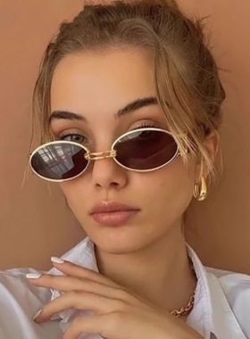 日本Portney Bell复古港风椭圆框眼镜小框金属镜框太阳镜男女款