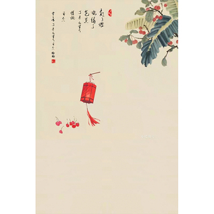 影楼全家福中国风工笔画摄影背景布复古婚纱旗袍民国画意油画背景布写真仿手绘复古摄影影楼喷绘室内拍照背景