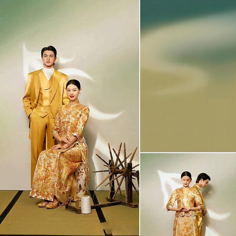 背景布油画布婚纱摄影拍摄道具室内拍照现代简约个人艺术写真照喷绘布