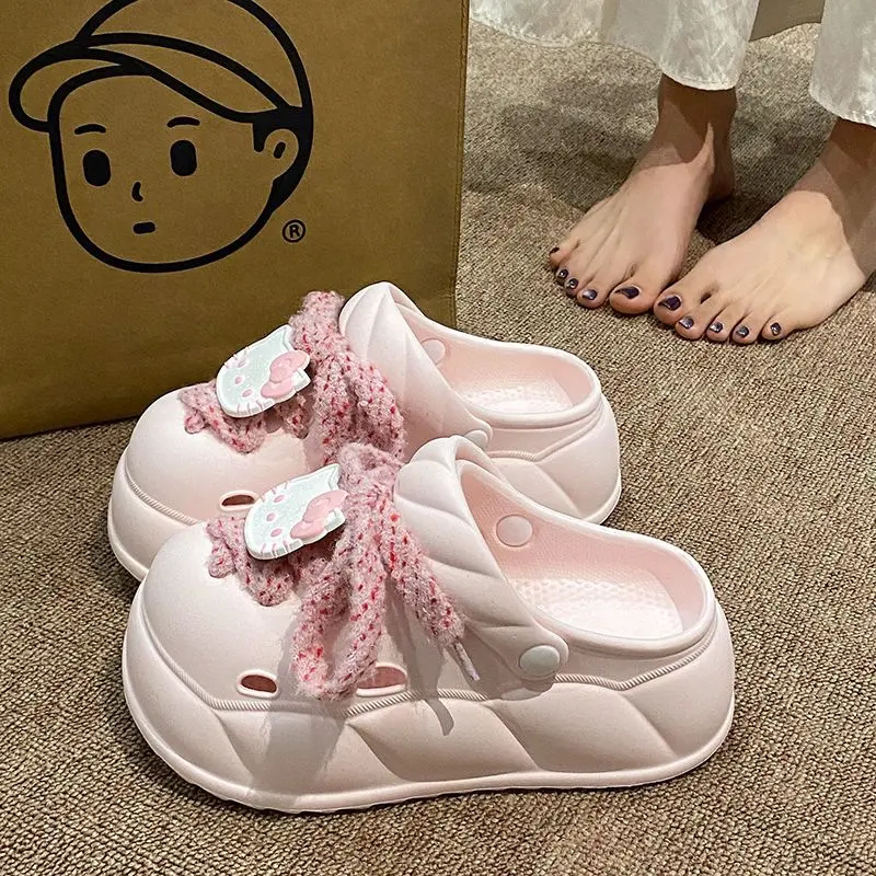 增高显瘦EVA包头洞洞鞋女夏季