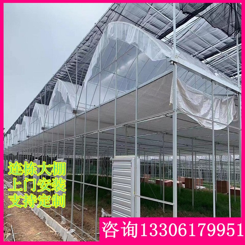 1米大棚连栋温室中水沟雨水槽连体配件M边钢条天沟镀锌板水槽i.