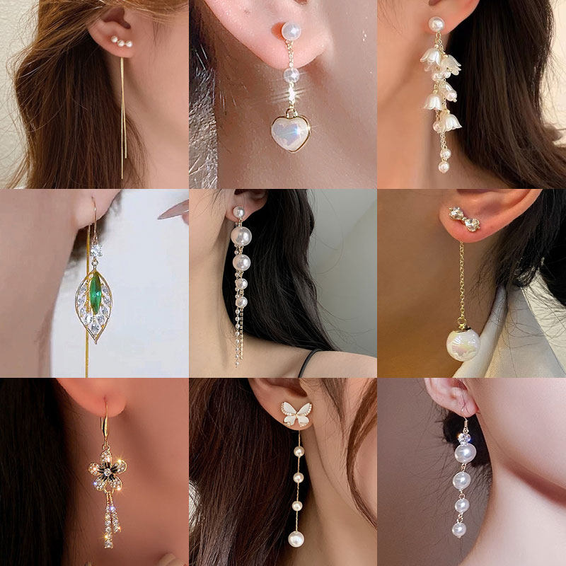 长款流苏适合方圆脸的耳环女图片