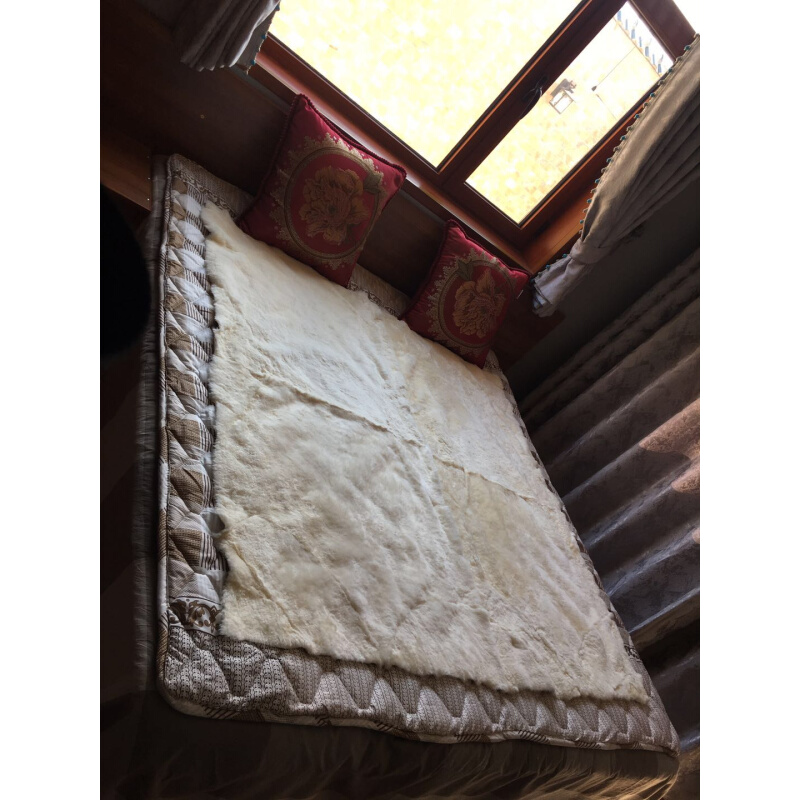 真皮褥子保c暖防潮羊毛褥子单人皮毛一体羊皮毯子双人羊皮褥子垫