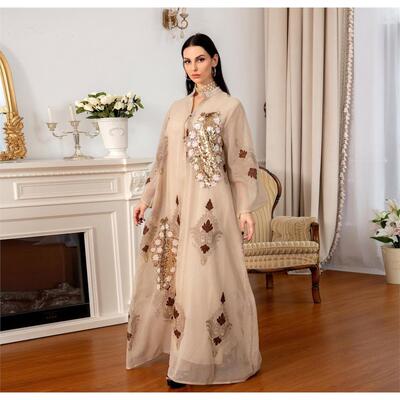 SequinEmbroidD立领珠片