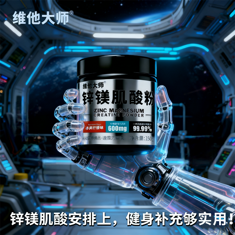 维他大师锌镁肌酸粉健身运动