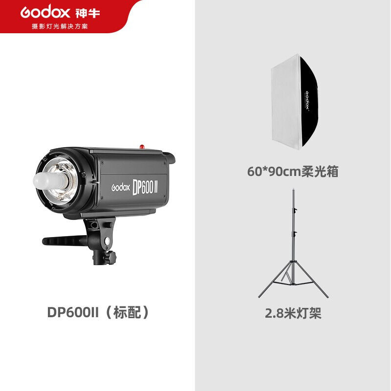 神牛DP600W二代闪光灯内置2.4G接收影室专业摄影灯人像/静物/电商 3C数码配件 影室灯 原图主图