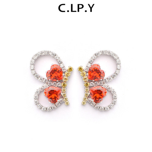 clpy小蝴蝶对称款耳钉