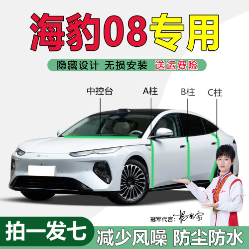 比亚迪海豹08汽车隔音防尘密封条