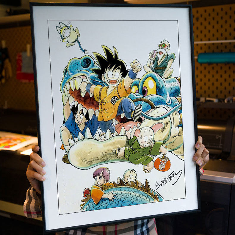 创意卡通日漫七龙珠孙悟空装饰画鸟山明潮牌挂画客厅卧室工作室