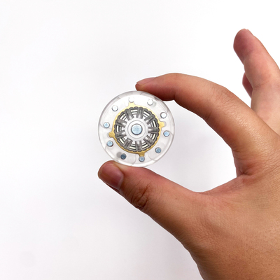 震震鼓edc透明限定款已优化手感丨解压潮玩黑科技手把件叮叮推牌