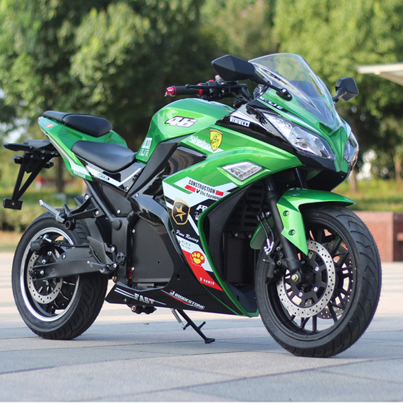 【可上牌】新款酷炫电动摩托车跑车小忍者R3两轮高速电摩5000W72V