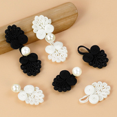 汉服装 旗袍盘扣扣子复古风七珠四轮扣新中式 唐装 饰扣手工编织纽扣