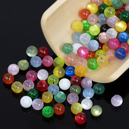 中国风仿玉石琉璃纽扣辅料